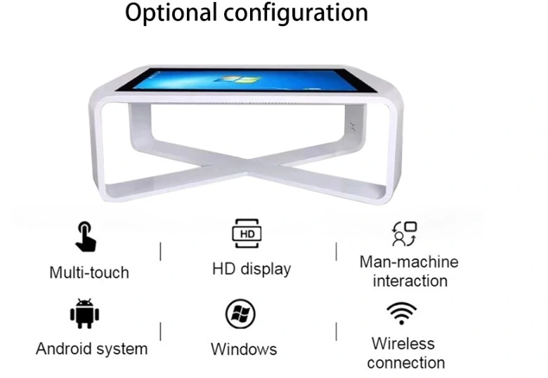 Waterproof Smart LCD Touch Table for Coffee or Restaurant Customize Interactive Touch Screen Table Multitouch Table with Toughened Glass