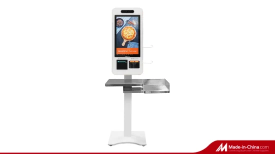 Chiosco touch screen per ordini self-service in piedi, macchina per il pagamento delle fatture, display pubblicitario LCD, segnaletica digitale, chiosco informativo interattivo